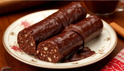 Шоколадная колбаса: ностальгический десерт за 10 минут