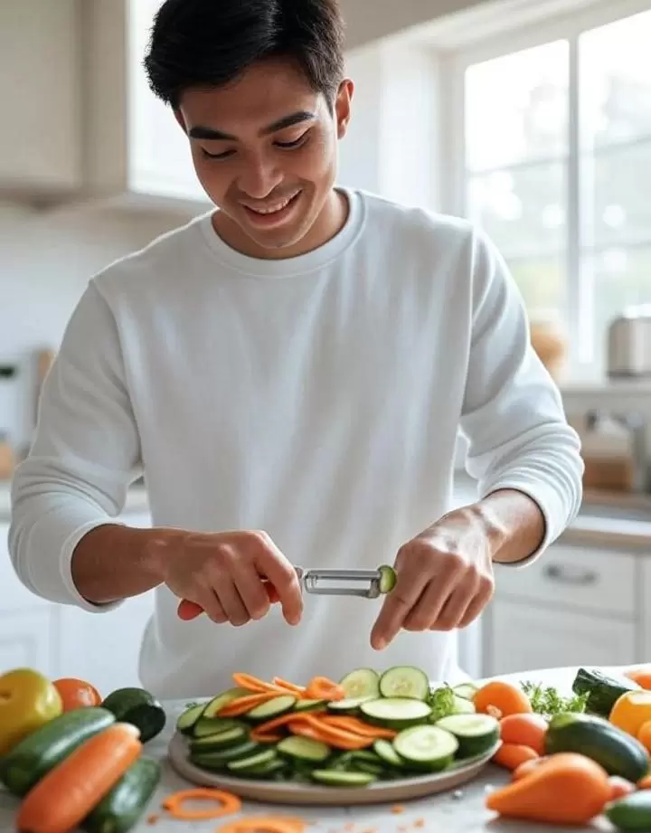 Как овощечистка превращает овощи в кулинарные шедевры за считанные секунды