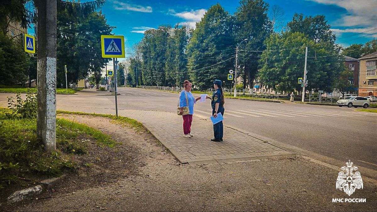 В городе Вязьма инспекторы межрайонного отдела надзорной деятельности и профилактической работы МЧС России усилили работу с населением В городе Вязьма инспекторы межрайонного отдела надзорной деятельности и профилактической работы МЧС России усилили работу с населением