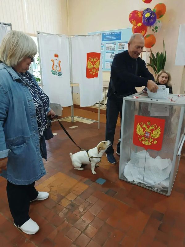 Домашние питомцы – самые верные спутники избирателей! Домашние питомцы – самые верные спутники избирателей!